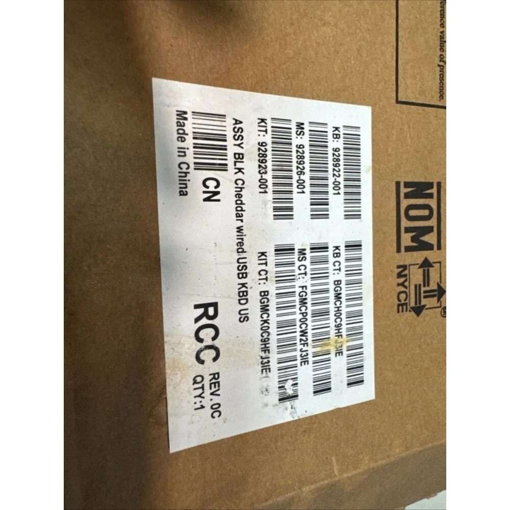 NEW HP Keyboard Mouse Combo TPC-C003K C002M Black Wired USB Keyboard & Mouse